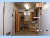 Двухместная двух ярусная каюта на нижней палубе с доп местом